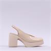 Wonders Naima Platform Bold High Heel - Nude Patent